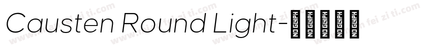 Causten Round Light字体转换